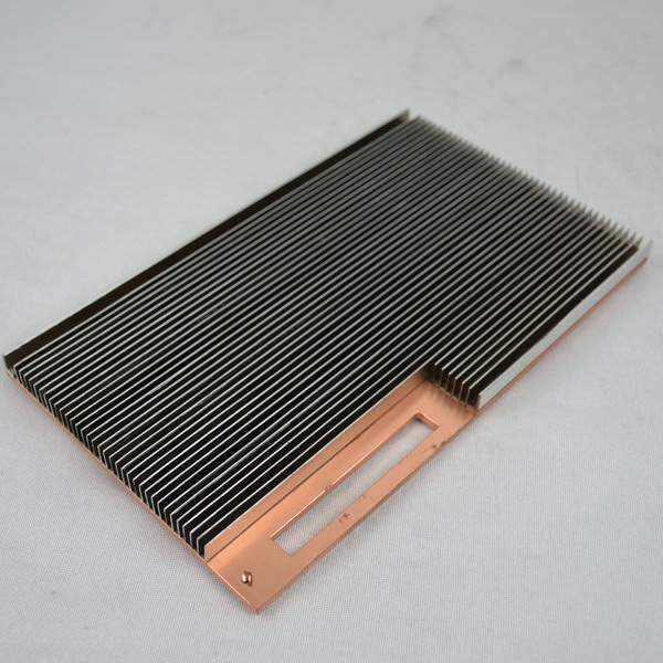 Industrial Electronics thermal Solution Aluminum Fin With Copper Base