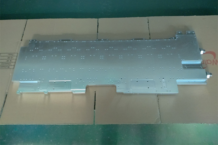 Aluminum alloy friction stir welding liquid cold plate